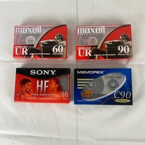 Sony HF High Fidelity Audio Cassette - Red and Black